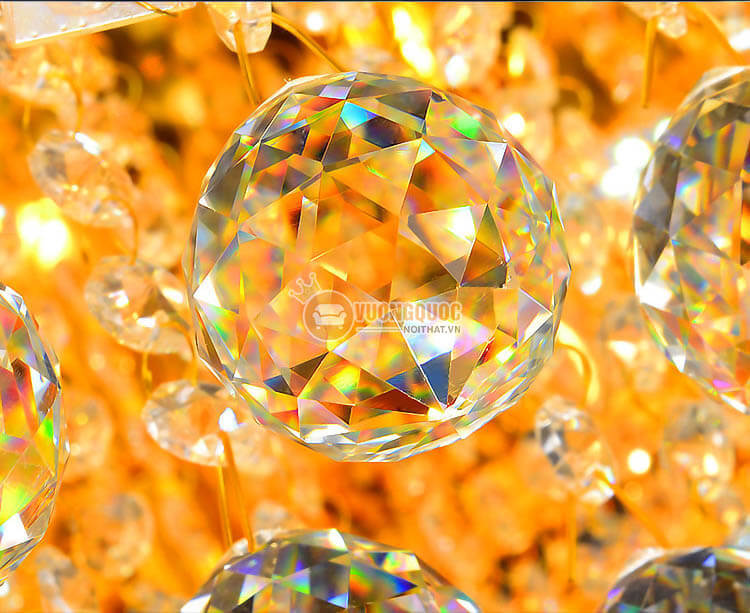 Đèn ốp trần pha lê họa tiết tinh xảo CM251-14